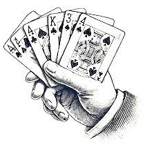 Poker cards in hand